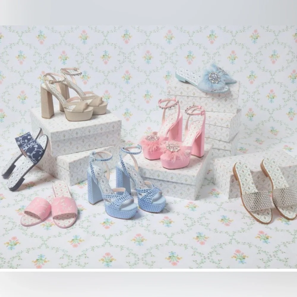 Hill House Home The City Summer Slide Blue Botanical 8 - Picture 7 of 14